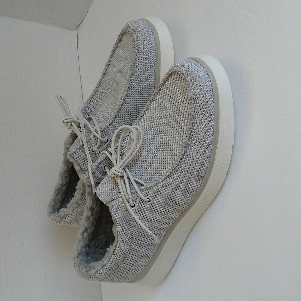 Colin Faux Fur Lined Sneakers Tennis Shoes Slip On Canvas Size 8
